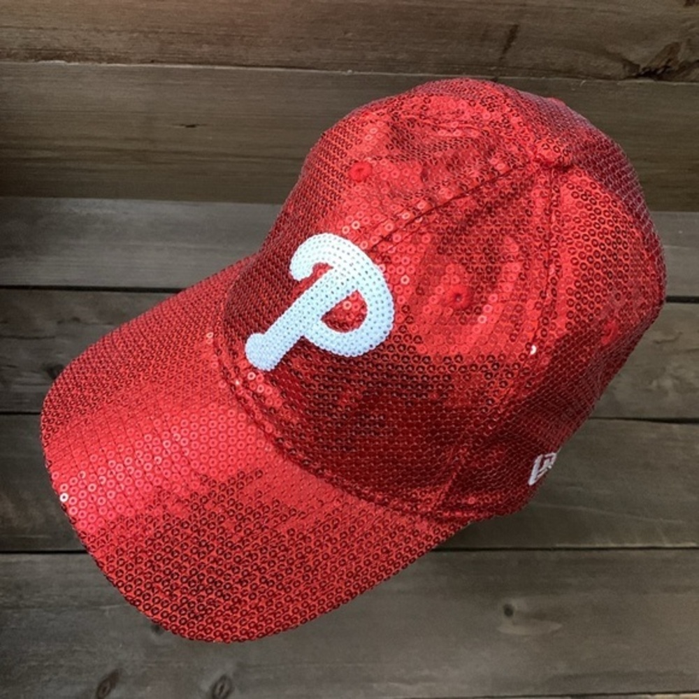 Phillies - Victoriaâs Secret PINK Sequin Cap Baller Hat đ§˘đĽMAKE AN OFFERđĽ - Picture 3 of 13